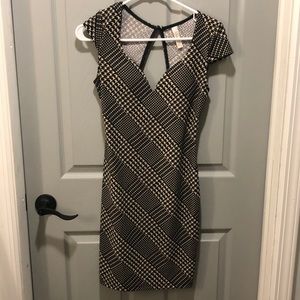 Open back knit dress